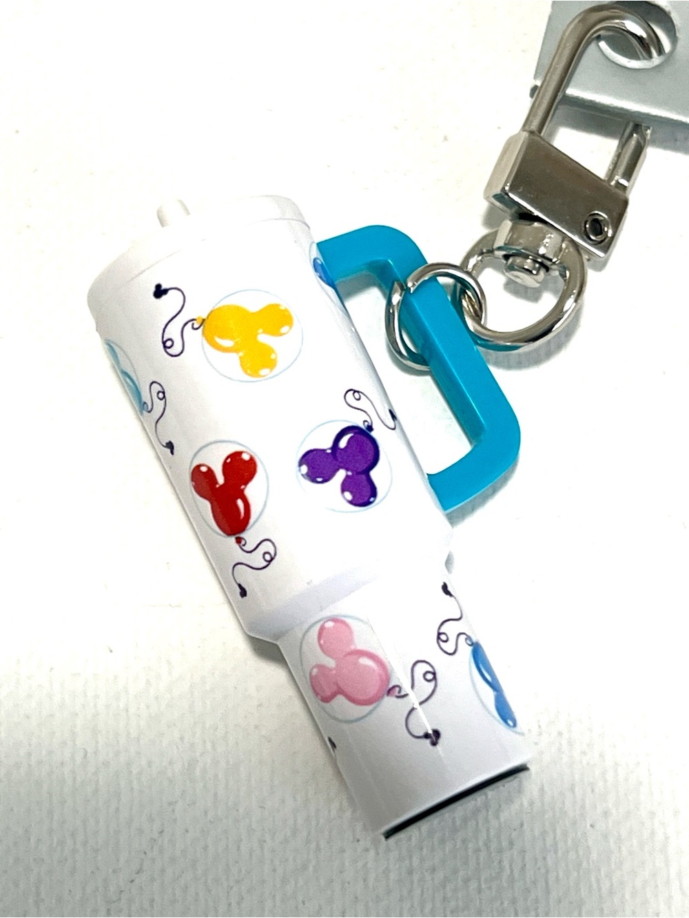 NWT Disney Mickey Balloons Tumbler Keychain Bag Charm - Picture 2 of 7